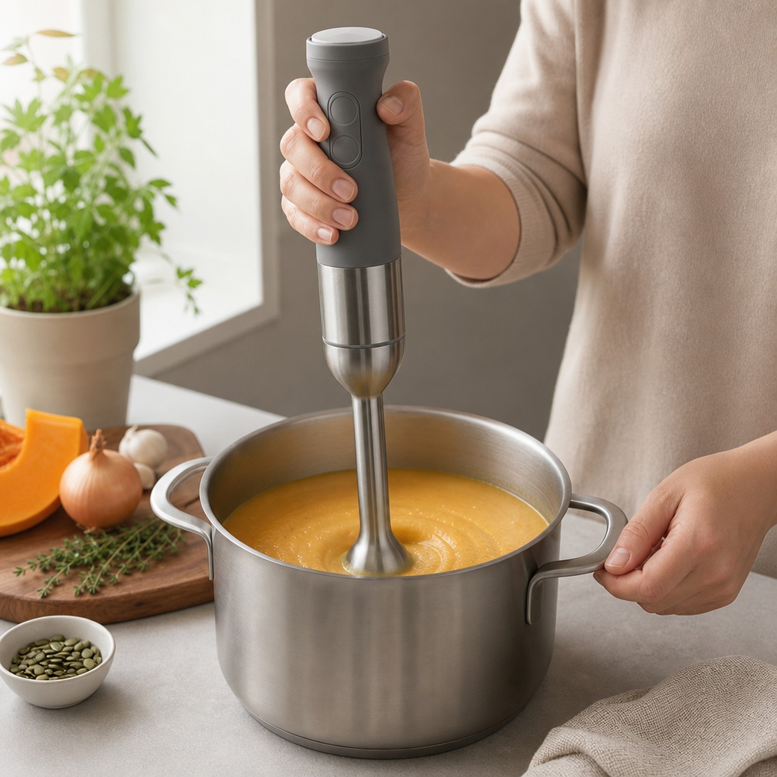 Stainless Immersion Blender